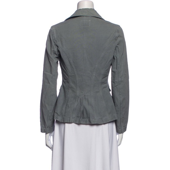 NILI LOTAN Double Breasted Cotton Blazer Jacket - Picture 3 of 14